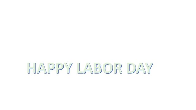 LABOR DAY Modern Business Logo Design Template with Text Word Concept Vector Illustration Featuring Marketing Technology Internet Company Icon Management Service and Web Branding Symbol