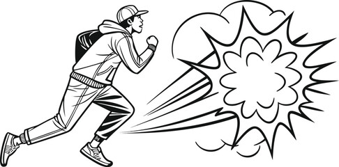 Obraz premium Comic Book Action Effects Vector Set.