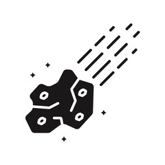 comet icons minimalist flat style design, comet Vector illustration on white background © nok