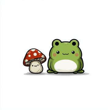 funny frog cartoon