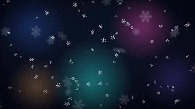 Turbulent Blizzard of Highly Detailed Ice Crystal Snowflakes