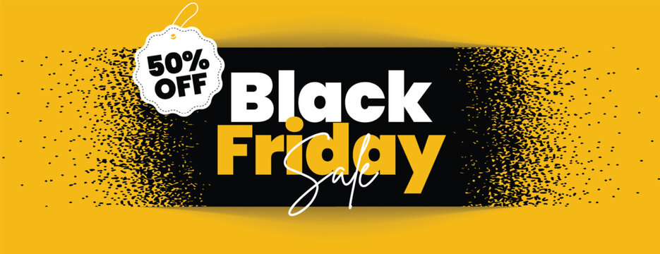 Minimal Black Friday Product Sale Banner Design Featuring Discount Offer Promotional Web Header Template Social Media Cover Layout With Modern 3D Vector Illustration For E Commerce Marketing