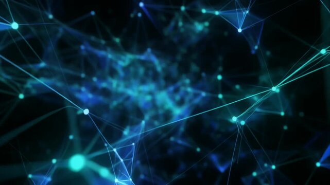 大きな光点が際立つデジタルネットワーク