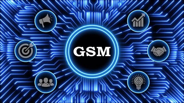 Global system for mobile communications gsm digital network interface video.
