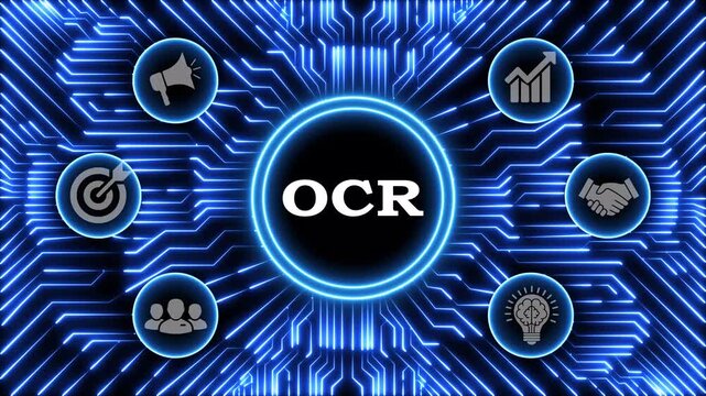 Optical character recognition abbreviation for electronic document management data scanning.