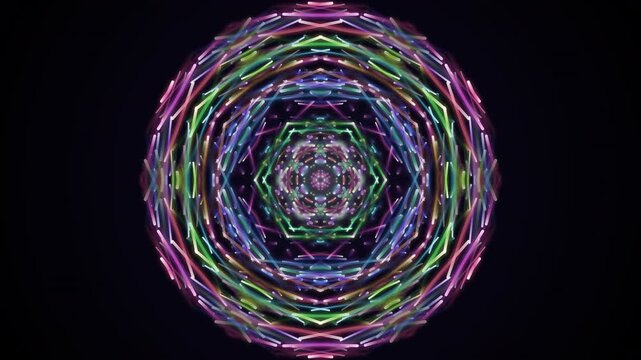 High-Energy Symmetrical Particle Kaleidoscope Reflection Effect