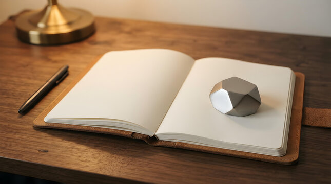 Notebook and steel paperweight premium quality premium quality premium quality premium quality