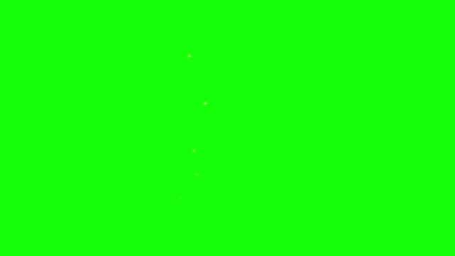 Digital countdown clock displaying seconds from sixty to one hundred on green screen