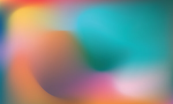 abstract vector background featuring soft pastel gradients with smooth blurred color transitions in teal, coral, pink, orange, purple, and cream tones. created in adobe illustrator, this modern fluid 