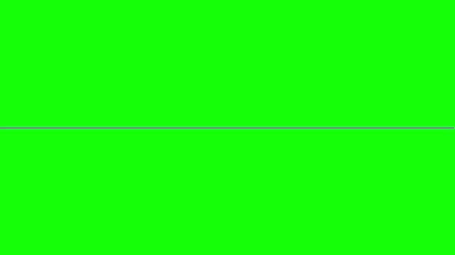 Horizontal thin dark line centered on a solid bright neon green background surface