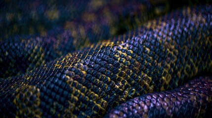 Obraz premium Intricate Snake Scale Pattern Close-Up