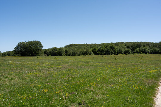 Campitello di Sepino. Mountain landscape of Molise.