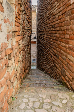 The narrowest alley in Italy. It is located in the historic center of Ripatransone.