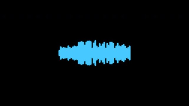 Animated Audio Equalizer Visualizer Overlay Alpha Channel 4K