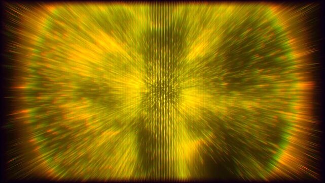 Massive solar flare explosion or cosmic supernova energy blast with radiant golden glow.
