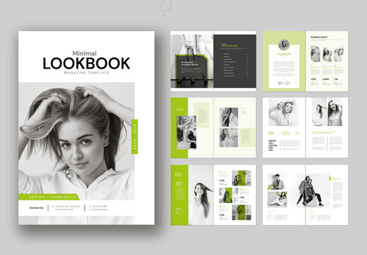 Minimal Lookbook Magazine Template
