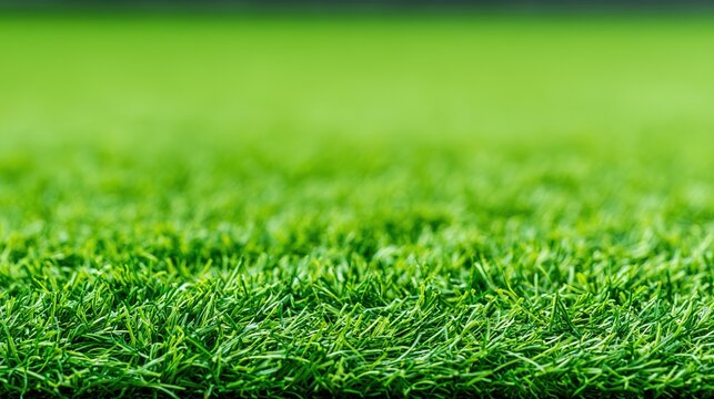 turf. Close-up of lush green artificial grass with a softly blurred background. travel magazines, destination branding, designed for travel destination branding, elevates destination branding.