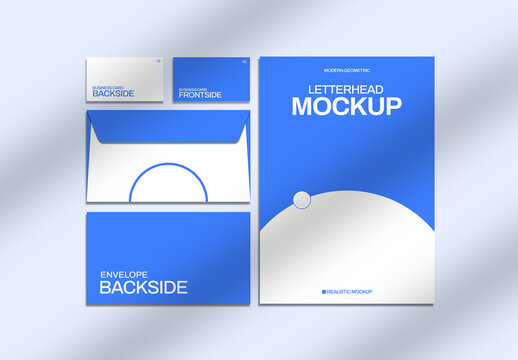 Minimalist Stationery Set Mockup