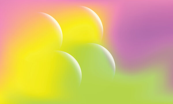abstract vector background featuring soft glowing gradient spheres, smooth color transitions, and vibrant neon lighting. created in adobe illustrator, this modern futuristic backdrop is ideal for bran