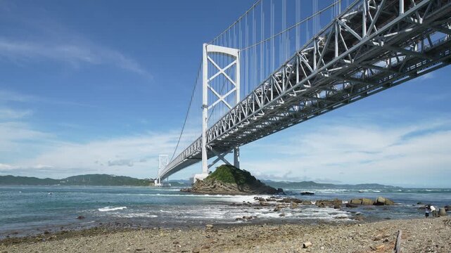 Onaruto Bridge,  a suspension bridge over the Naruto Strait