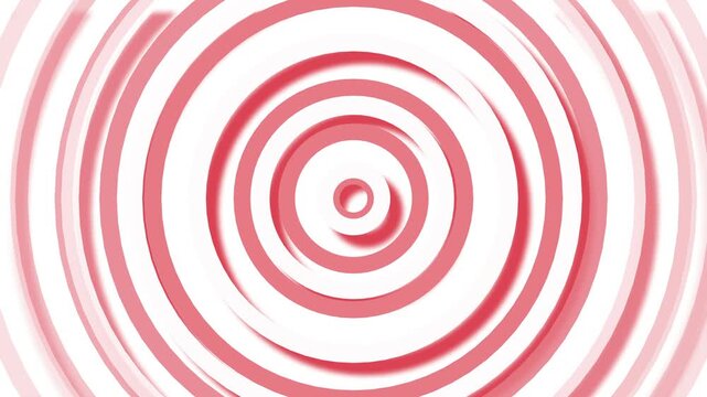 Abstract concentric circles forming a clean modern pattern with a soft 3d look animation