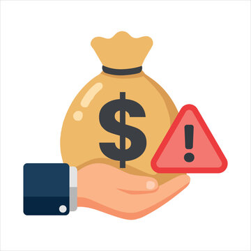 Corruption Bribery Money Exchange Flat Vector Illustration