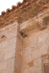 Architectural details fo the Church of San Isidoro del Carmen in the historical center of Zamora city, Spain © SoniaBonet
