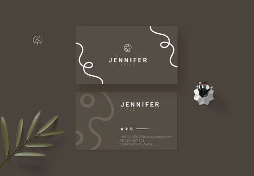 Luxury Brown Business Card