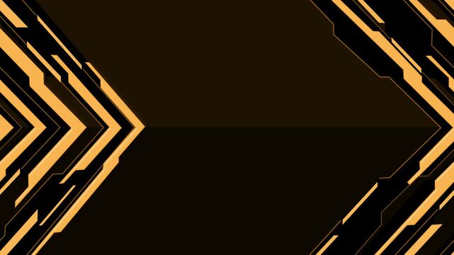 Abstract geometric arrow shapes pointing right on dark background animation