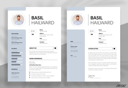 Minimal Resume Template Layout