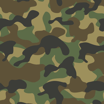 
forest camouflage pattern, military fabric texture, vector design