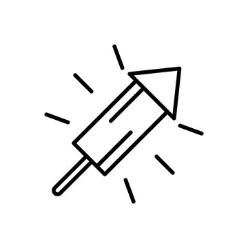 Rocket fireworks icon