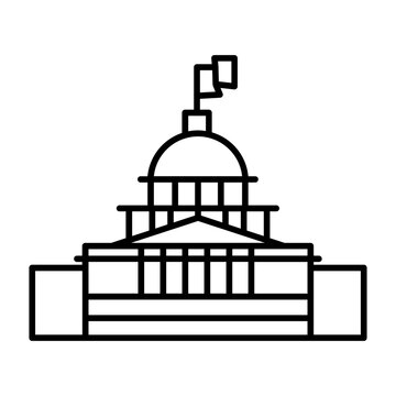 White house building icon