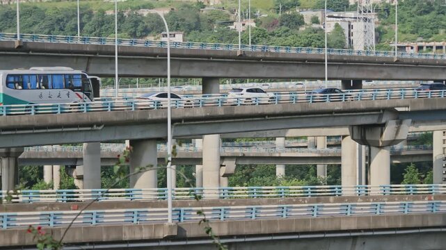 Huangjuewan interchange Overpass in Chongqing china