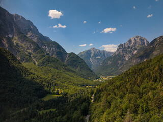 Fototapeta premium Mountain landscape with blue sky