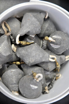 Hand made fishing sinkers