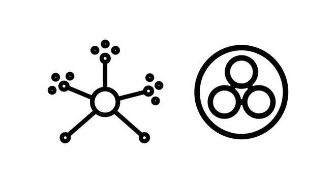 Event clustering node and grouping cluster data connection icons with clustering grouping connection structure information analysis organization hierarchy database technology