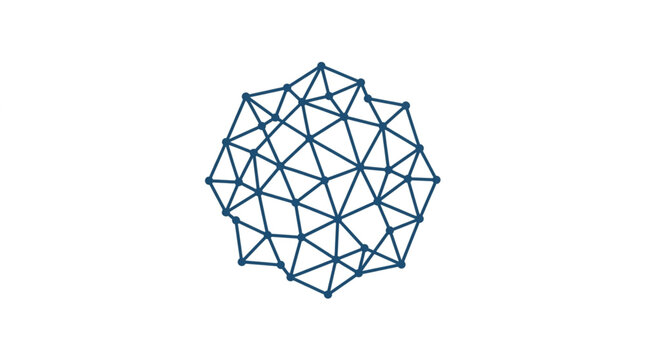 Abstract geometric network pattern design element.