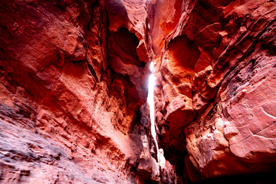 Khazali Canyon in Wadi Rum desert, Jordan, majestic rock formations.