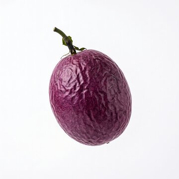 Passion Fruit Floating Isolated on White Background without Shadows