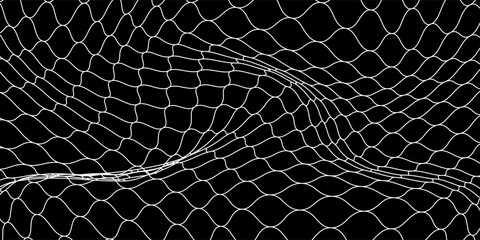 Mesh texture for fishing nets. Seamless pattern for sportswear or soccer goal, volleyball net, basketball hoop, hockey, athletics. Abstract net background for sports © Haikal