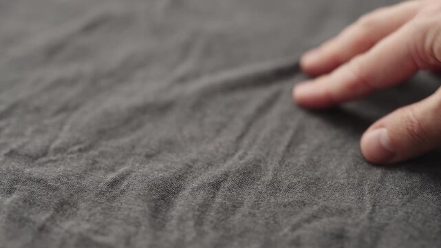 corduroy blue color cotton fabric for clothing closeup