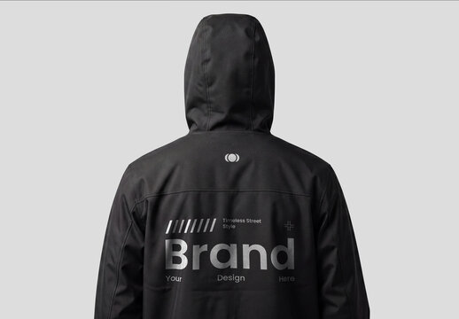 Hoodie Back Side Mockup