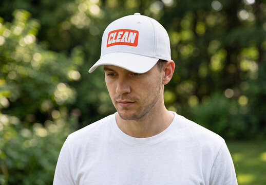 Baseball Cap Mockup with Model