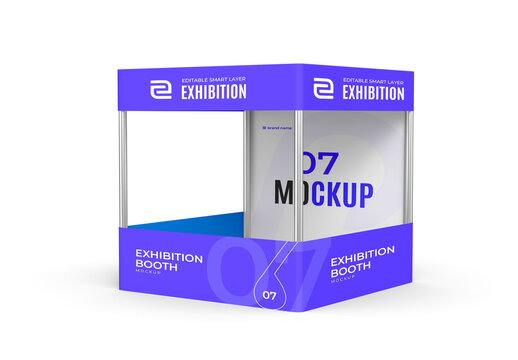 Modern Exhibition Booth Mockup