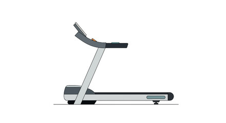 Treadmill stands as a modern piece of cardio equipment designed for indoor running and walking workouts. © Sami