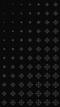 Abstract Geometric Patterning in Dim Lighting Revealing Repeating Diamond Grids