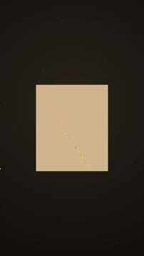 Abstract Square Illumination in Dark Setting Creating Subtle Glow