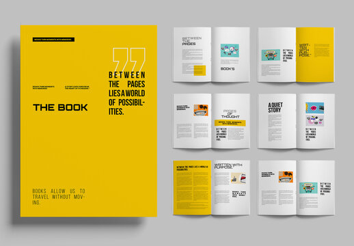 Modern Book Layout Template Editorial  Design