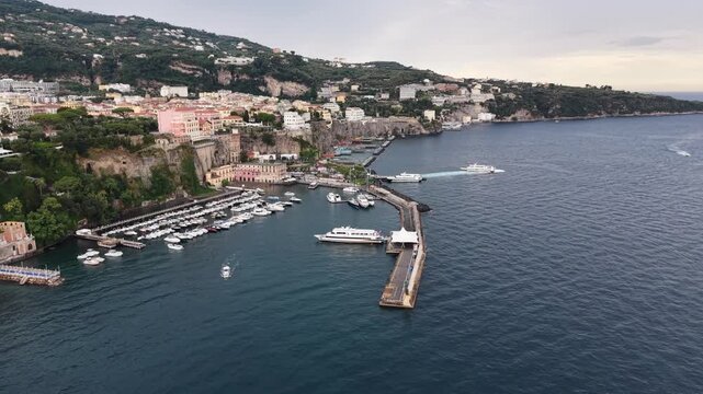 Sorrento coastline, gulf of Naples. Italy